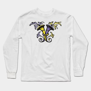 The abstract trumpet mushroom couple Long Sleeve T-Shirt